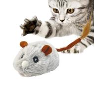 Duroecsain Souris électronique jouet pour chat, jouet chat craquement automatique - Souris en caoutchouc souple qui se déplace Charge USB,Jouets pour animaux grinçants électroniques, fournitures pour