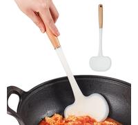 Duroecsain Spatule de cuisine, pour poêles antiadhésives et casseroles | Ustensiles de cuisine avec manche long pour retourner à la maison, restaurant, barbecue, crêpe, œuf, viande, poisson, hamburger