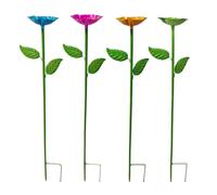 Duroecsain Station d'abreuvement pour jardin - Lot de 4 îles d'eau pour pollinisateurs, coupes pour jardin, balcon, observation des oiseaux, habitat faune et terrasse extérieure