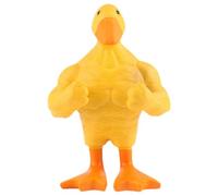 Duroecsain Statues de canard, décoration de la maison, statue de canard muscle | Figurine créative de canard musculaire, rangement magnétique de clés - Figurine décorative en résine de canard