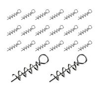Duroecsain Strish Lure Spring, Leurre de pêche Lock Spring, Los los los Seguros Appât de pêche - Vis de pêche de 20 pièces loquet fixe, équipement de pêche avec goupille à crochet en plein air