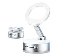 Duroecsain Support De Téléphone Magnétique | Support De Véhicule Avec Ventouse Pliable - Multifonctionnel Orientable En Alliage D'aluminium Pour Les Appareils De Voiture Maison Bureau Voyage