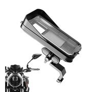 Duroecsain Support de téléphone sur guidon de vélo, support imperméable pour vélo avec protecteur de pluie, accessoires pour visualiser l'enregistrement vidéo, les appels et la navigation