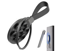 Duroecsain Support Magnétique de Téléphone à Ventouse - Support Pliable avec Miroir pour GPS Et Smartphone | Smartphone Réglable pour Étagères de Dortoir Table Appartement