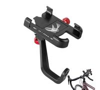 Duroecsain Support pour téléphone de vélo, support pour téléphone portable sur guidon de scooter, antidérapant avec complet pour navigation sur cyclomoteur
