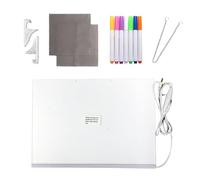 Duroecsain Tableau LED pour enfants - Tableau lumineux pour écrire, outil de dessin avec 7 couleurs pour notes réunions, planificateurs, étudiants et familles