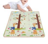 Duroecsain Tapis de Jeu Enfant pour Salle de Jeux, Tapis Éducatif et Ludique pour Chambre, Double Face Interactif Motricité Crèche Jeu d'Intérieur Activités Sensorielles Pique-nique Extérieur