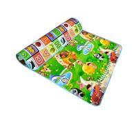 Duroecsain Tapis de Jeu pour Enfant Bebe - 150 x 180 x 0,5 cm - Tapis de Sol Pliable Reversible - Tapis D'éveil pour Bébé - Tapis de Sol Bebe Favorisant Le Développement Sensoriel