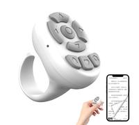 Duroecsain Télécommande avec bout du doigt, anneau de défilement pour téléphone, télécommande sans fil pour téléphone, turner de page sans fil pour téléphone, télécommande