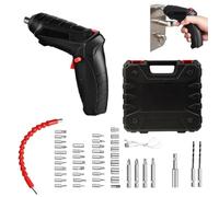 Duroecsain Tournevis rechargeable, tournevis sans fil rechargeable | Transport du tournevis avec lumière LED, kit de perceuse électronique rotatif pour usage domestique et professionnel, réparation,