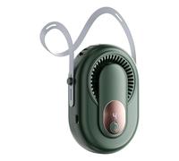 Duroecsain Ventilateur de cou portable, ventilateur de refroidissement du cou, 5 vitesses, petits ventilateurs suspendus, écran LED, outil de refroidissement rechargeable de voyage pour