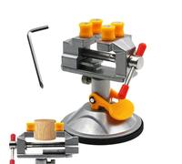 Duroecsain Vise pour perceuse d'établi, petite vis de presse avec ventouse, outils rotatifs pour sculpter avec pince de table en aluminium et aspiration Percer et couper en