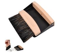 Duronge Set Balai de Table Et Pelle à Poussière, Mini Balai Et Balayette, Brosse de Table Magnétique en Bois, Petit Set de Nettoyage de Table pour Nettoyer Les Tables, La Poussière Et La Saleté