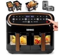 Duronic AF34 BG Air fryer 2400W avec 3 tiroirs de cuisson 10L et 5L