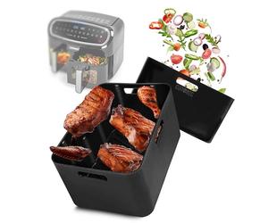 Duronic AFL1 Pack de 2 Moules en silicone Plats Réutilisables Accessoires pour Friteuse à air Air Fryer Inserts en silicone antiadhésifs compatibles avec Duronic AF34 AF24 ou autres airfryers