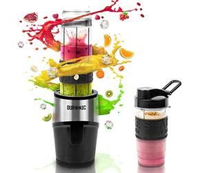 Duronic BL520 Mini blender 500W Bouteilles sans BPA 570 ml 400 ml Mixeur | Blender pour smoothie shake protéiné nourriture pour bébé jus de fruits légumes purée milkshake cocktail sauce
