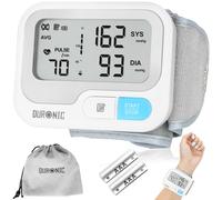 Duronic BPM65 WE Tensiomètre 6V Appareil de mesure de tension artérielle | Mesure de la tension systolique diastolique Fonction mémoire Mesures précises de la pression artérielle 2 piles AAA