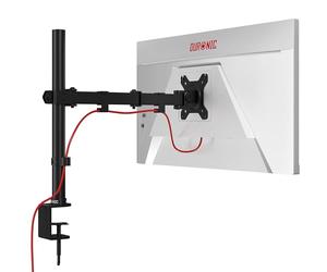 Duronic Bras de Moniteur Unique DM151X3 réglable en Hauteur pour écrans PC de 13 à 32", Supports de Bureau avec Support VESA 75/100 avec capacité de 8 kg