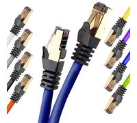 Duronic CAT8 BE 5M Câble Ethernet 5 mètres 2000MHz Vitesse 40Gbps | Connecteurs or RJ45 blindés Transmission des données rapide Câble réseau LAN internet ethernet network Haute bande passante
