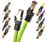 Duronic CAT8 GN 2M Câble Ethernet 2 mètres 2000MHz Vitesse 40Gbps | Connecteurs or RJ45 blindés Transmission des données rapide Câble réseau LAN internet ethernet network Haute bande passante
