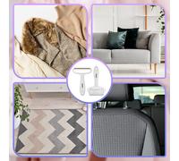 Duronic CFS4 Set de Rasoir Anti-Bouloches Manuel et Rouleaux pour Vêtements Tissus Tapis Enlève Les Poils d'animaux