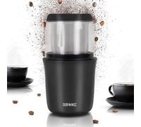 Duronic CG250 Moulin à café électrique de 250W Meule de 75 g 8 à 12 tasses Lames en acier inoxydable Pour un cappuccino latte