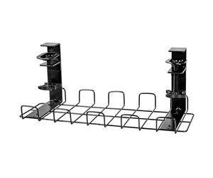 Duronic CMH2 Support de Gestion des Câbles à Placer sous Un Bureau Tiroir pour Rangement et Organisation des câbles et Fils pour Installation Bureautique