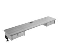 Duronic DD2 GY Planche de 120 cm avec 2 Tiroirs pour Bureau Compatible avec Plateaux TT120 TT140 TT160 de Duronic Structure
