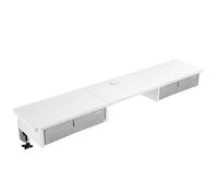Duronic DD3 WE Planche de 120 cm avec 2 Tiroirs pour Bureau | Compatible avec Plateaux TT120 TT140 TT160 de Duronic | Structure