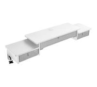 Duronic DD4 WE Planche de 120 cm avec 3 Tiroirs pour Bureau Compatible avec Plateaux TT120 TT140 TT160 de Duronic Structure