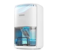 Duronic DH07 WE Déshumidificateur 22,5W Jusqu'à 200 ml d'eau par jour | Réservoir d’1 litre Absorbe l’humidité excessive dans un petit espace Minuterie 6 ou 12 heures Idéal pour chambre bureau