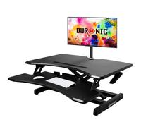 Duronic DM05D16 Station de travail assis-debout de 66 cm Hauteur ajustable de 12 à 43 cm pour travailler assis et debout -