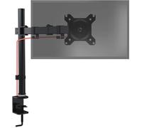 Duronic DM151X3 Support d’écran de PC à Pince pour Bureau Hauteur Ajustable Rotatif Inclinable Pivotable Compatibilité avec Moniteurs VESA 75 100 2 Extensions Passes câbles Inclus