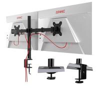 Duronic DM152 Support 2 écrans d’Ordinateur à Pince VESA 75 100