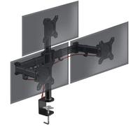 Duronic DM253 Support 3 écrans PC à Pince pour Bureau | Hauteur Ajustable | Rotatif/Inclinable/Pivotable | Compatibilité