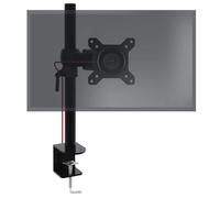 Duronic DM351X1 Support d’écran de PC avec Pince pour Bureau Hauteur Ajustable Rotatif Inclinable Pivotable Compatibilité avec moniteurs VESA 75 100 Passes câbles Inclus