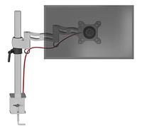 Duronic DM351X3 SR Bras pour Moniteur d’Ordinateur Support d'écran PC articulé de Bureau VESA 75 100 Hauteur Ajustable Rotatif Inclinable Pivotant avec 2 Extensions Compatibilité Universelle