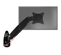 Duronic DM55W1X1 Support Mural d’écran PC Mécanisme à Ressort Ajustement à la volée Hauteur Ajustable Compatibilité avec Moniteur VESA 75 100 | Fixation au Mur Passe câble Inclus