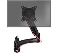 Duronic DM55W1X2 Support Mural d’écran PC Mécanisme à Ressort Ajustement à la volée Hauteur Ajustable Compatibilité avec Moniteur VESA 75 100 Fixation au Mur Passe câble Inclus