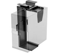 Duronic DMHD1 Support pour tour d'ordinateur à fixer sous le bureau | Support pour unité centrale Rangement sous le bureau Hauteur et largeur ajustables Charge maximale 10 kg Pivot 360°