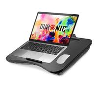 Duronic DML432 Plateau pour Ordinateur Portable avec Coussin en polystyrène Ergonomique Support pour Tablette Table à Poser sur Les Genoux pour Travail Lecture Dessin devoirs étude Films