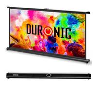 Duronic DPS50 16/9 Ecran de Projection TV Home Cinema pour Bureau de 50 Pouces 127 cm | 111 x 62 cm | Toile pour vidéoprojecteur | Solution Alternative au Trépied | Gain +1 idéal pour 3D 8K 4K 1080P