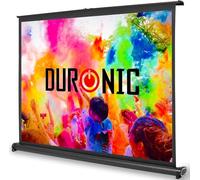Duronic DPS50 4/3 Ecran de Projection TV et Home Cinema pour Bureau de 50 Pouces 127 cm 102 x 76 cm Toile pour vidéoprojecteur Solution Alternative au Trépied Gain +1 idéal pour 3D 8K 4K 1080P