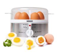 Duronic EB35 WE Cuiseur à oeufs De 1 à 7 oeufs Thermostat et minuteur pour obtenir oeufs durs ou mollets ou à la coque avec