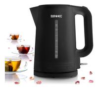 Duronic EK17 BK Bouilloire électrique de 2200W | Design moderne | 1,7 L | Chauffe rapidement | Noir | Base à 360° | Arrêt