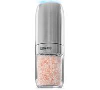 Duronic EMB1 Moulin à sel et poivre électrique 150 ml Broyeur à épices | Moulin automatique portable 4 piles AAA Grains de sel poivre épice Idéal pour personne âgée ou à mobilité réduite