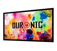 Duronic FFPS120 16:9 Ecran de Projection TV et Home Cinema de 120 Pouces 305 cm Monture en métal Revêtement Velours Toile Extensible Installation Murale Gain +1 idéal pour 3D 8K 4K 1080P