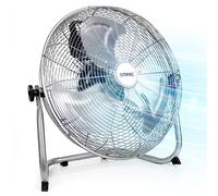 Duronic FN16 Ventilateur de sol, 40 cm, 75 W, sur pied, pour sol ou scène, avec 4 niveaux, design silencieux