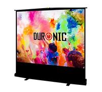 Duronic FPS80 /43 Ecran de Projection - 80 Pouces ou 163 x 122 cm - Format d'image 4:3 - Autoportatif - Repliable - Fixation Murale ou au Plafond - Pour Home Cinema, Salle de Conférence ou Salle de Cl