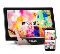 Duronic Frameo PF1D BK Cadre Photo numérique connecté Ecran Tactile 10,1 Pouces Lecteur Photos vidéos Haute résolution 1280 x 800 Pixels Mémoire 32 Go USB-C